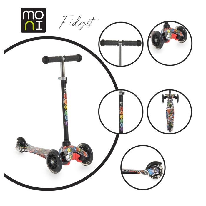 MONI Romobil Fidget Black - Slika 2
