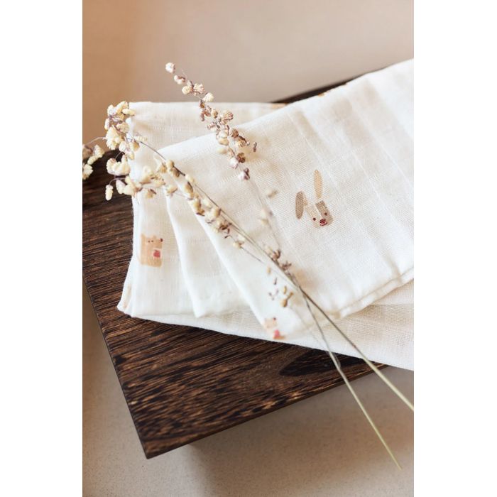 Jollein muslin pelene Animal Friends 3kom - Slika 4